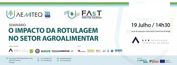Seminário “O impacto da rotulagem no setor agroalimentar”- 19 de julho, Braga 