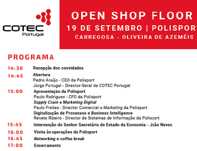 Open Shop Floor Session | Polisport -  19 de setembro, Oliveira de Azeméis