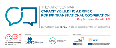 Seminário internacional sobre Compras Públicas de Inovação - 16 de outubro, Lisboa
