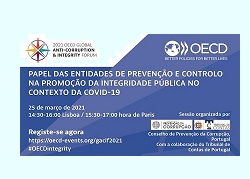 Fórum Global da OCDE integra sessão portuguesa CPC/TC
